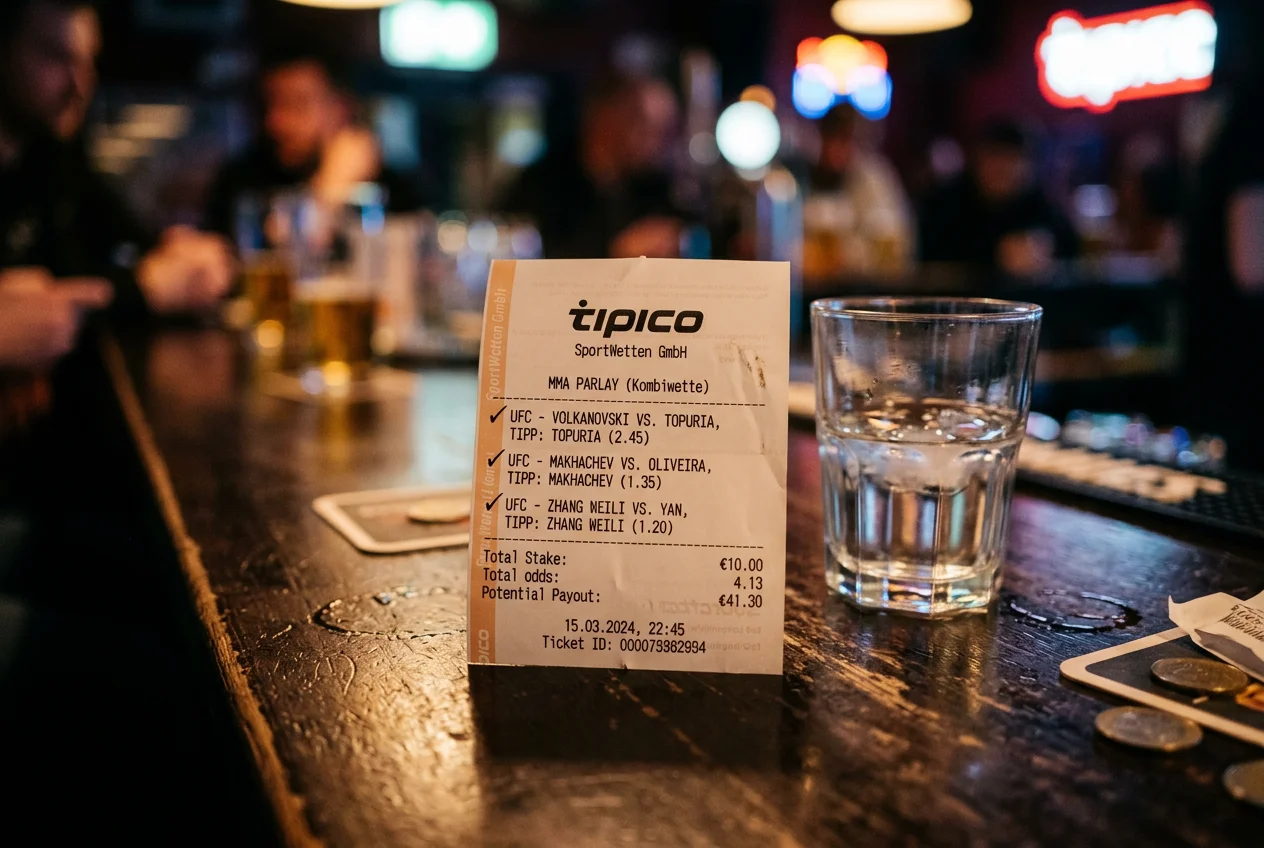 MMA Parlay und Kombiwetten bei UFC Kämpfen berechnen und bewerten